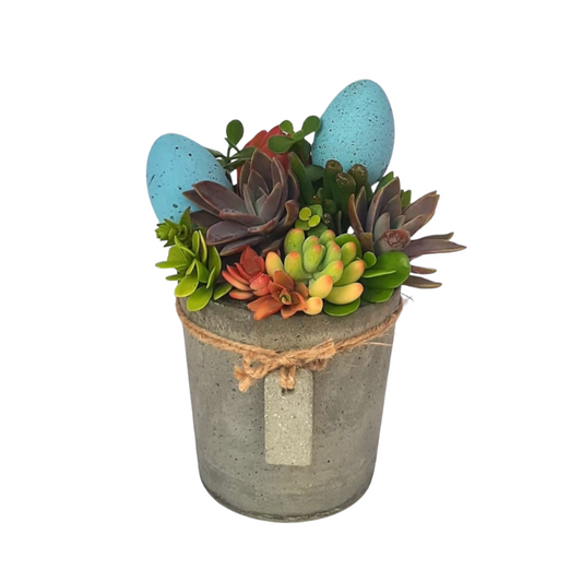 Succulent Bouquet Easter Pot