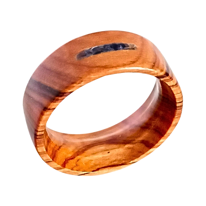 Azurite Single Inlay Band